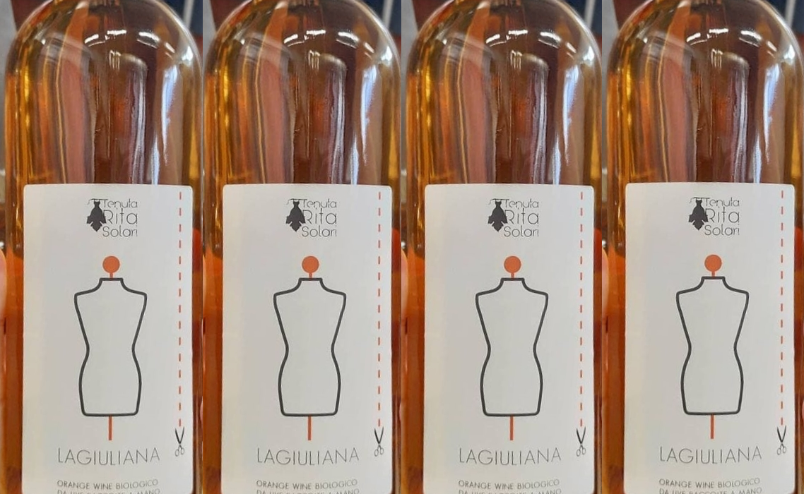 Wine Passion in Orange Dress